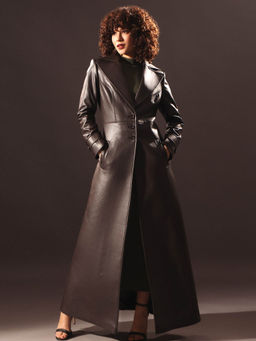 VOLCAPE - Brown Isabella Long Overcoat