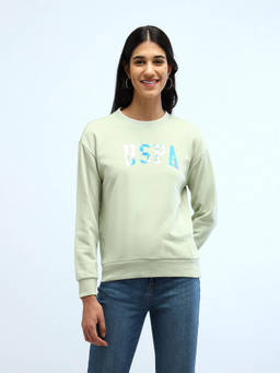 U.S. POLO ASSN. - Green Full Sleeves Sweatshirt