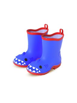 Little Surprise Box - Blue Shark Eva Rain Gumboots