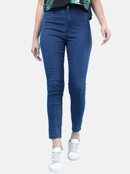 Freehand - Women Super Skinny Solid High-Rise Blue Jeans
