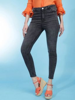 Freehand - Women Super Skinny Solid High-Rise Black Jeans