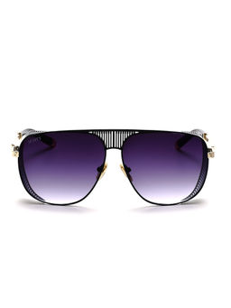 Scott Sunglasses - Blue Lens Aviator UV Protected Sunglass Full Rim Black Frame With UV Protection