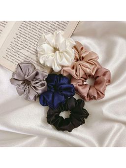 Mueras - Satin Silk Scrunchies (Pack of 6)