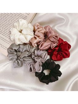 Mueras - Satin Silk Scrunchies (Pack of 7)