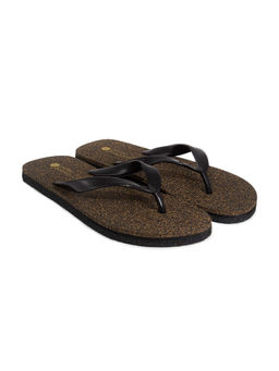 Planet Paaduks - Exis Thong-Strap Cork Black Men Flip-Flops