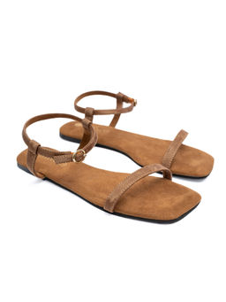 Planet Paaduks - Zoe Ankle Strap Vegan Leather Tan Women Sandals