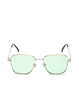 Carlton London - Men Green Lens & Gold Toned Square Sunglasses with UV Protected Lens - CLSW079