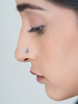 Shaya by CaratLane - 925 Silver Shaya by CaratLane Diana Barry Nose Pin in