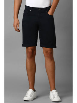 Louis Philippe - Men Navy Solid Shorts