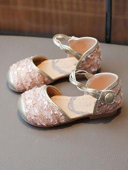 Hopscotch - Girls Pink Sequin Embellished Mary Jane