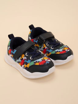 Hopscotch - Animal Print Round Toe Athletic Shoes