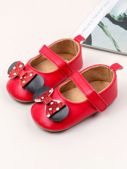 Hopscotch - Girls Red Bow Applique Mary Jane