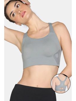 Zivame - Zelocity High Impact Moisture Wicking Sports Bra - Wild Dove