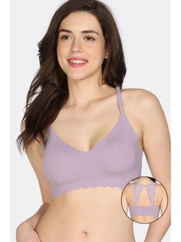 Zivame - Seamless Collective Padded Non Wired 3/4Th Coverage Bralette - Sea Fog