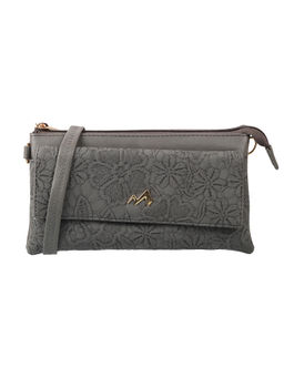 Metro - Women Grey Clutch with Detachable Strap