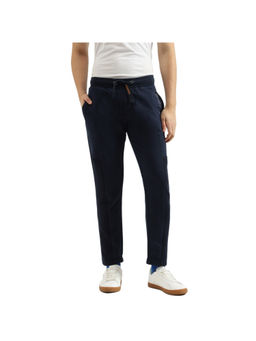 United Colors of Benetton - Navy Blue Solid Straight Trackpant