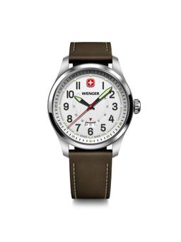 Wenger - Terragraph 43 Mm White Dial Men Analog Watch (01.0541.120) (M)