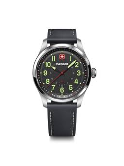 Wenger - Terragraph Black Dial 43Mm Men Analog Watch (01.0541.121) (M)