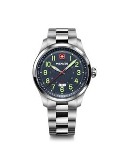 Wenger - Terragraph Blue Dial 43Mm Men Analog Watch (01.0541.123) (M)