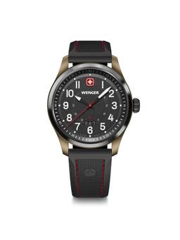 Wenger - Terragraph Black Dial 43Mm Men Analog Watch (01.0541.124) (M)