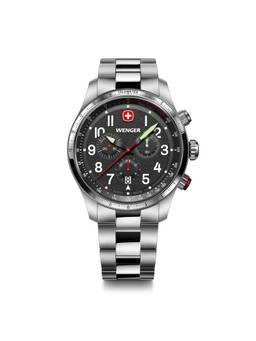 Wenger - Terragraph Chrono 43 Mm Black Dial Men Watch (01.0543.111) (M)