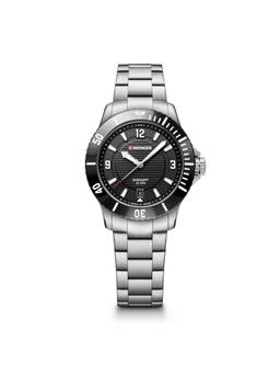 Wenger - Seaforce 35 Mm Black Dial Women Analog Watch (01.0621.109) (M)