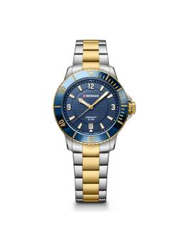 Wenger - Seaforce 35Mm Blue Dial Women Analog Watch (01.0621.114) (M)