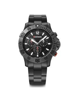 Wenger - Seaforce Chrono 43Mm Black Dial Men Watch (01.0643.121) (M)