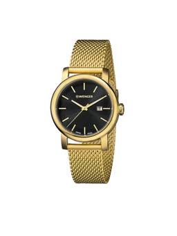 Wenger - Urban Vintage 34 Mm Black Dial Women Analog Watch (01.1021.120) (M)