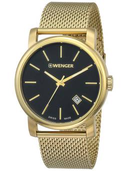 Wenger - Urban Classic 41Mm Black Dial Men Analog Watch (01.1041.115) (M)