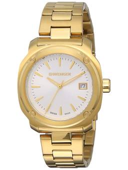 Wenger - Edge Index 34Mm White Dial Women Analog Watch (01.1121.107) (M)