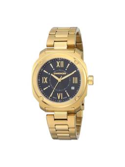 Wenger - Edge Romans Women 34 Mm Black Dial Analog Watch (01.1121.114) (M)