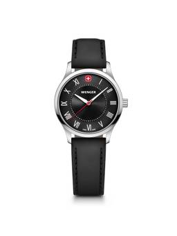 Wenger - City Classic 34 Mm Black Dial Unisex Watch (01.1421.123) (M)