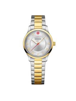 Wenger - City Classic 34Mm Silver Dial Women Analog Watch (01.1421.125) (M)