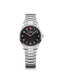 Wenger - City Sport 34 Mm Black Dial Unisex Watch (01.1421.128) (M)