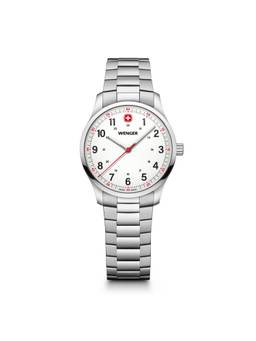 Wenger - City Sport 34 Mm White Dial Unisex Analog Watch (01.1421.130) (M)