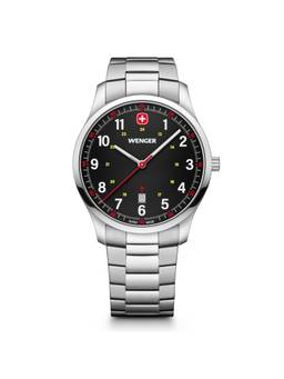 Wenger - City Sport 42Mm Black Dial Men Analog Watch (01.1441.131) (M)