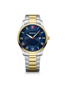 Wenger - City Classic 42 Mm Blue Dial Men Analog Watch (01.1441.141) (M)