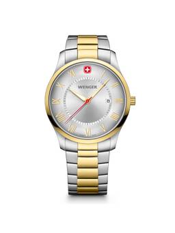 Wenger - City Classic 42Mm Silver Dial Men Analog Watch (01.1441.143) (M)