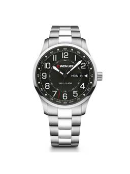 Wenger - Attitude Men 42 Mm Black Dial Analog Watch (01.1541.128) (M)