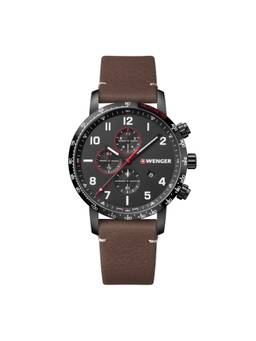 Wenger - Attitude Chrono 44Mm Black Dial Men Watch (01.1543.107) (M)