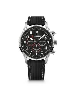 Wenger - Attitude White Dial 44Mm Men Analog Watch (01.1543.119) (M)