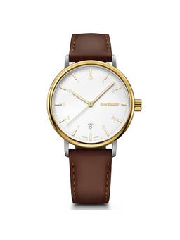 Wenger - Urban Classic 40Mm White Dial Men Analog Watch (01.1731.118) (M)
