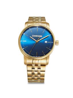 Wenger - Urban Classic 42Mm Blue Dial Men Analog Watch (01.1741.127) (M)