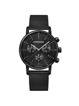 Wenger - Urban Classic Chrono 44Mm Black Dial Men Watch (01.1743.116) (M)