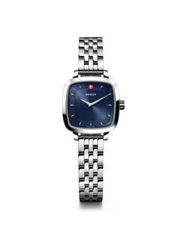 Wenger - Vintage Classic Blue Dial 27Mm Women Analog Watch (01.1911.103) (M)