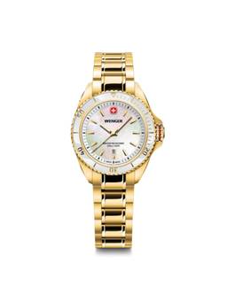 Wenger - Executive Swiss Made 34 Mm White Dial Women Watch (01.2021.105) (M)