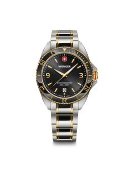 Wenger - Executive 40 Mm Black Dial Bracelet Men Watch (01.2031.104) (M)