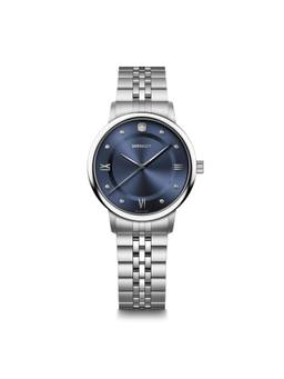 Wenger - Urban Donnissima Swiss Made 35 Mm Blue Dial Women Watch (60.1721.120) (M)