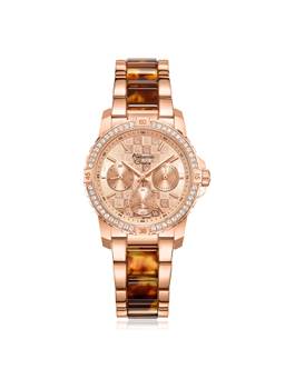 Alexandre Christie - Women's Multifunction Rose Gold Quartz Watch (6141Bfbrglnbo2) (M)